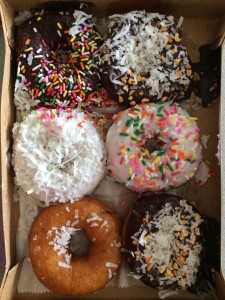 A box of duck doughnuts.